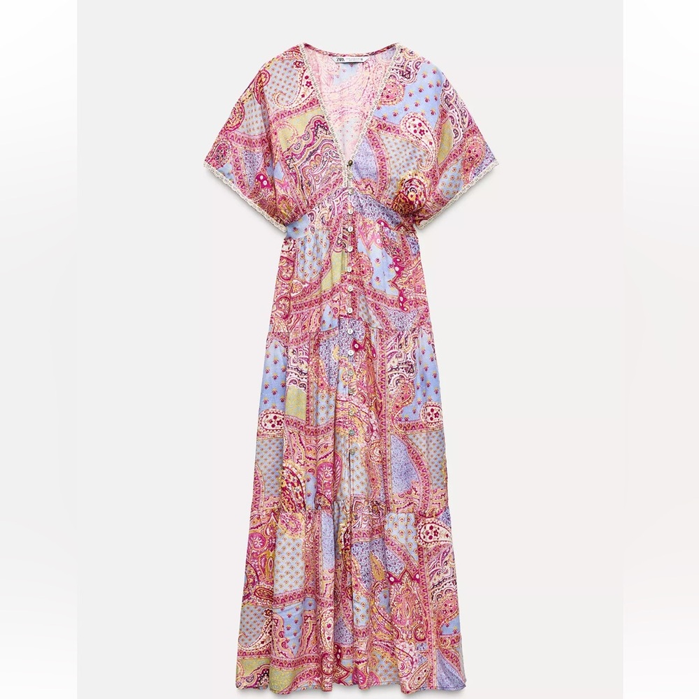 Zara PRINTED TUNIC DRESS